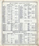 List of Patrons 3, Wicomico - Somerset - Worcester Counties 1877